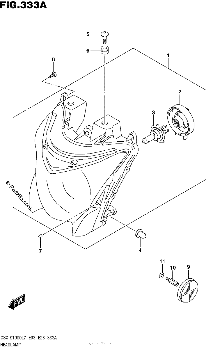Diagrama de HEADLAMP