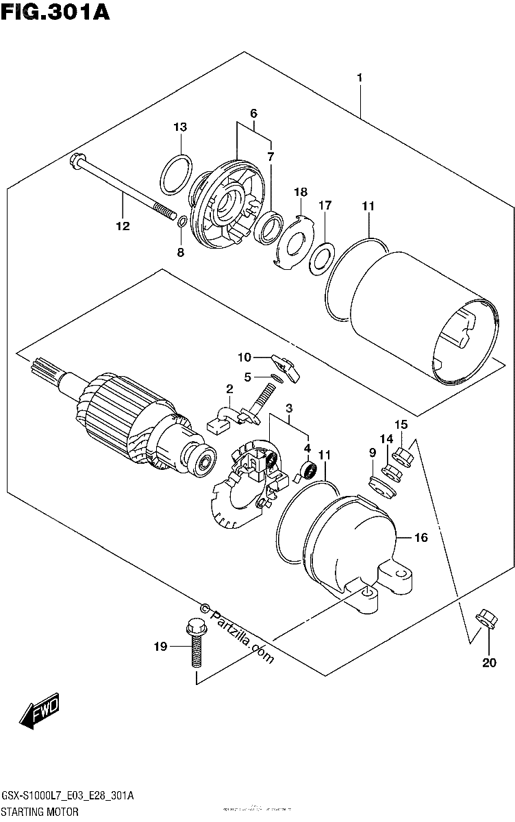 Diagrama de STARTING MOTOR