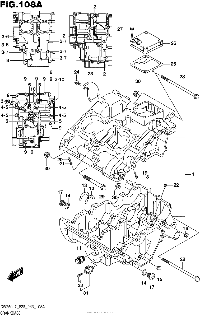 Diagrama de CRANKCASE
