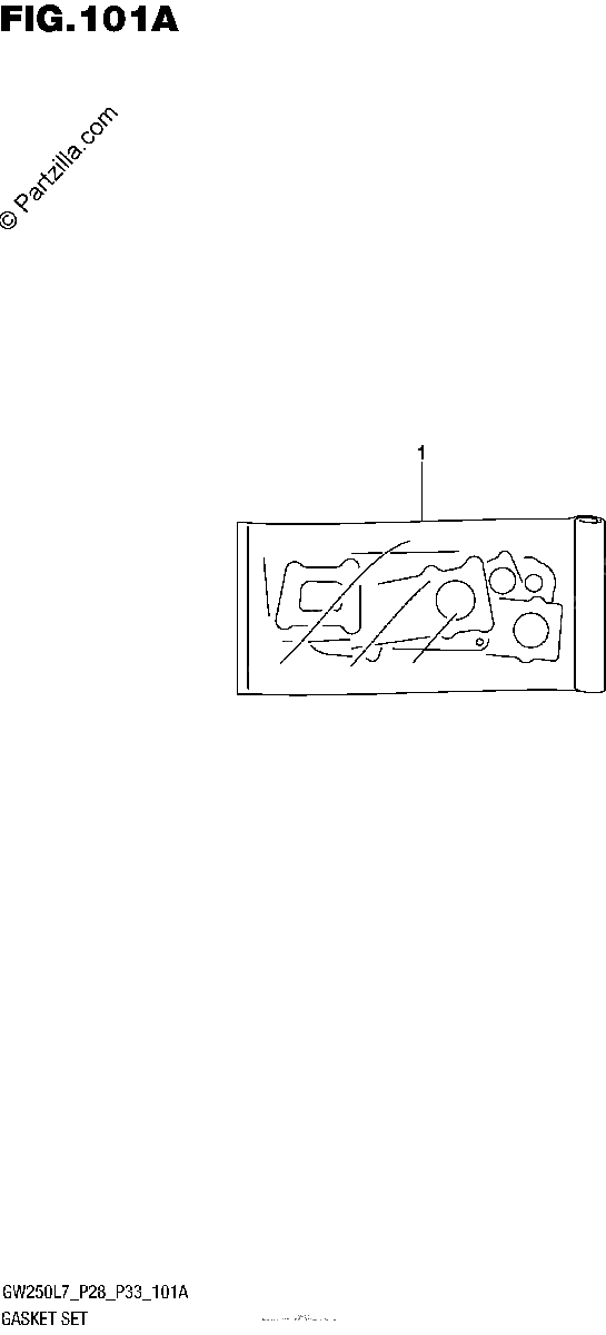 Diagrama de GASKET SET