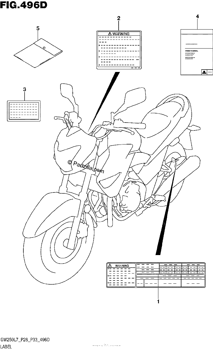 Diagrama de LABEL GW250ZL7 P33