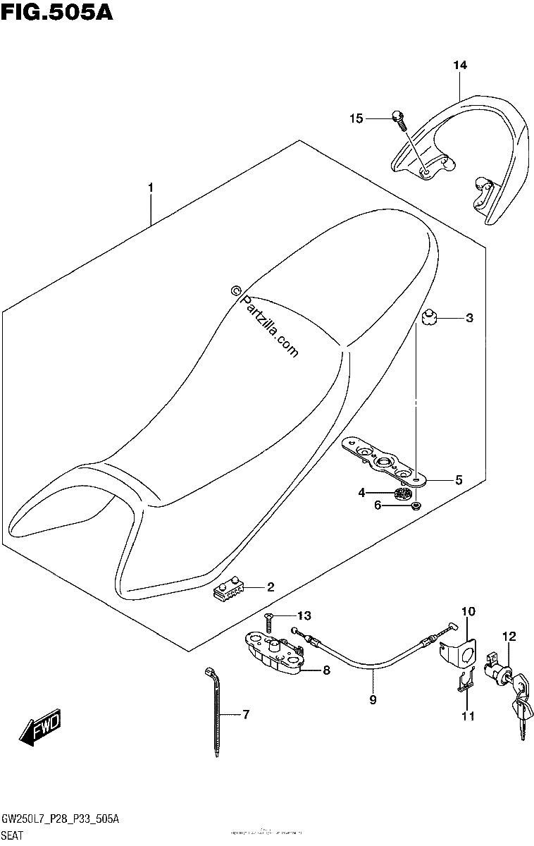 Diagrama de SEAT GW250L7 P28