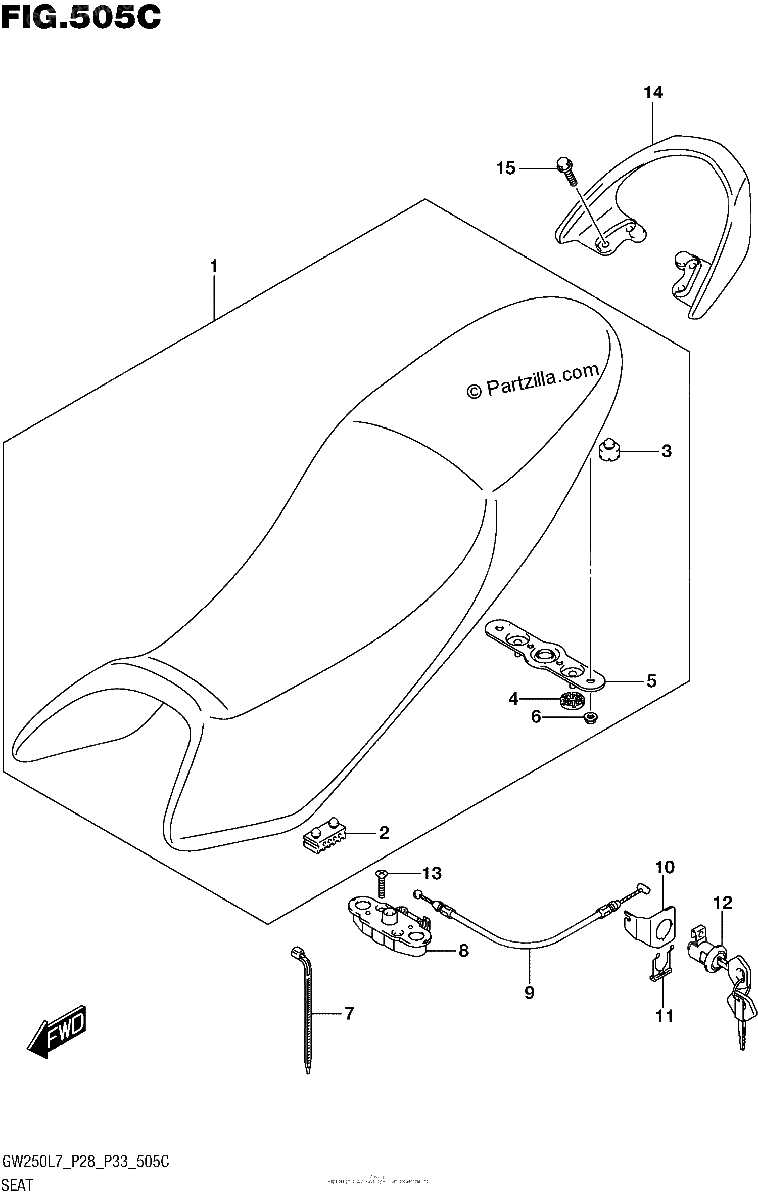 Diagrama de SEAT GW250L7 P33