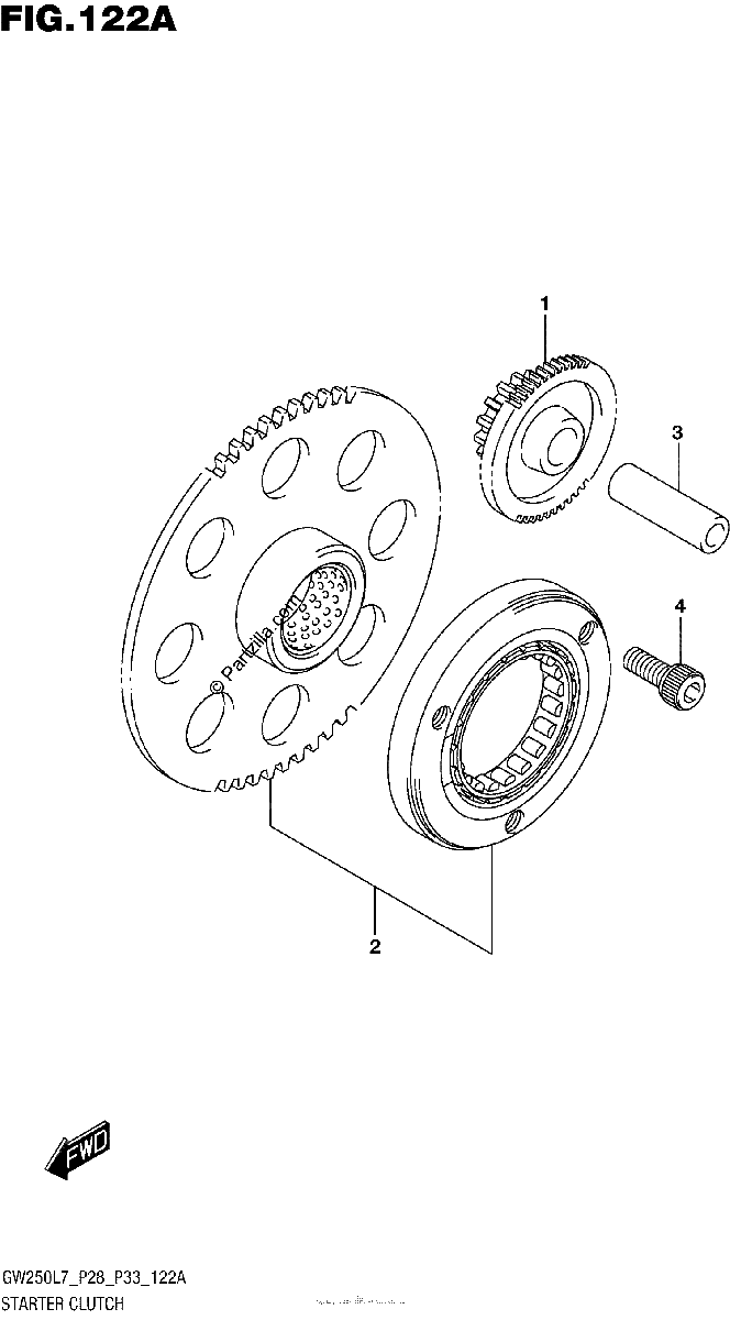 Diagrama de STARTER CLUTCH