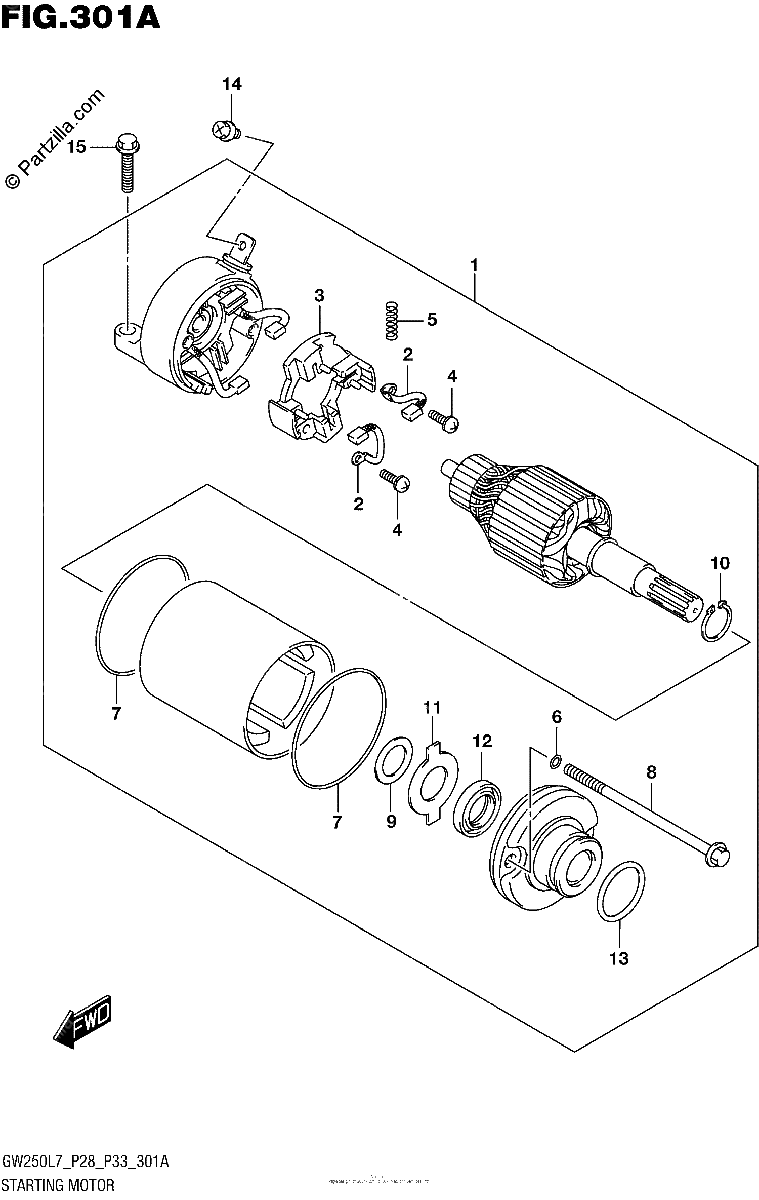 Diagrama de STARTING MOTOR