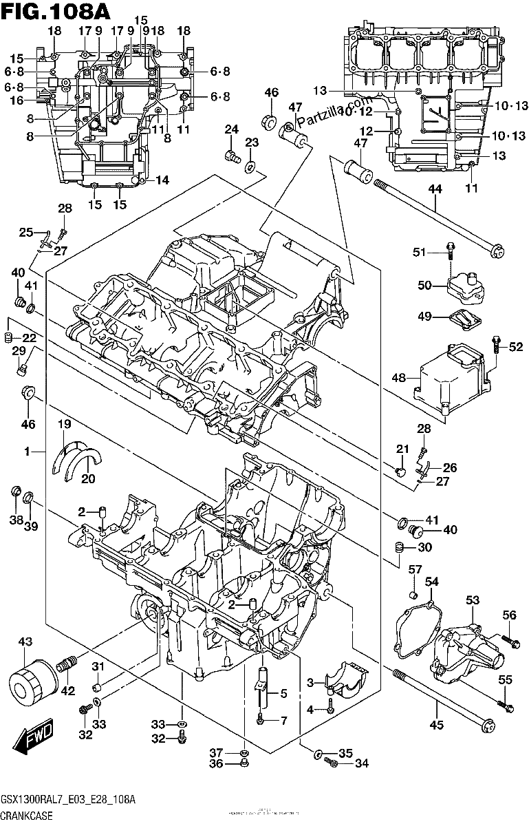 Diagrama de CRANKCASE