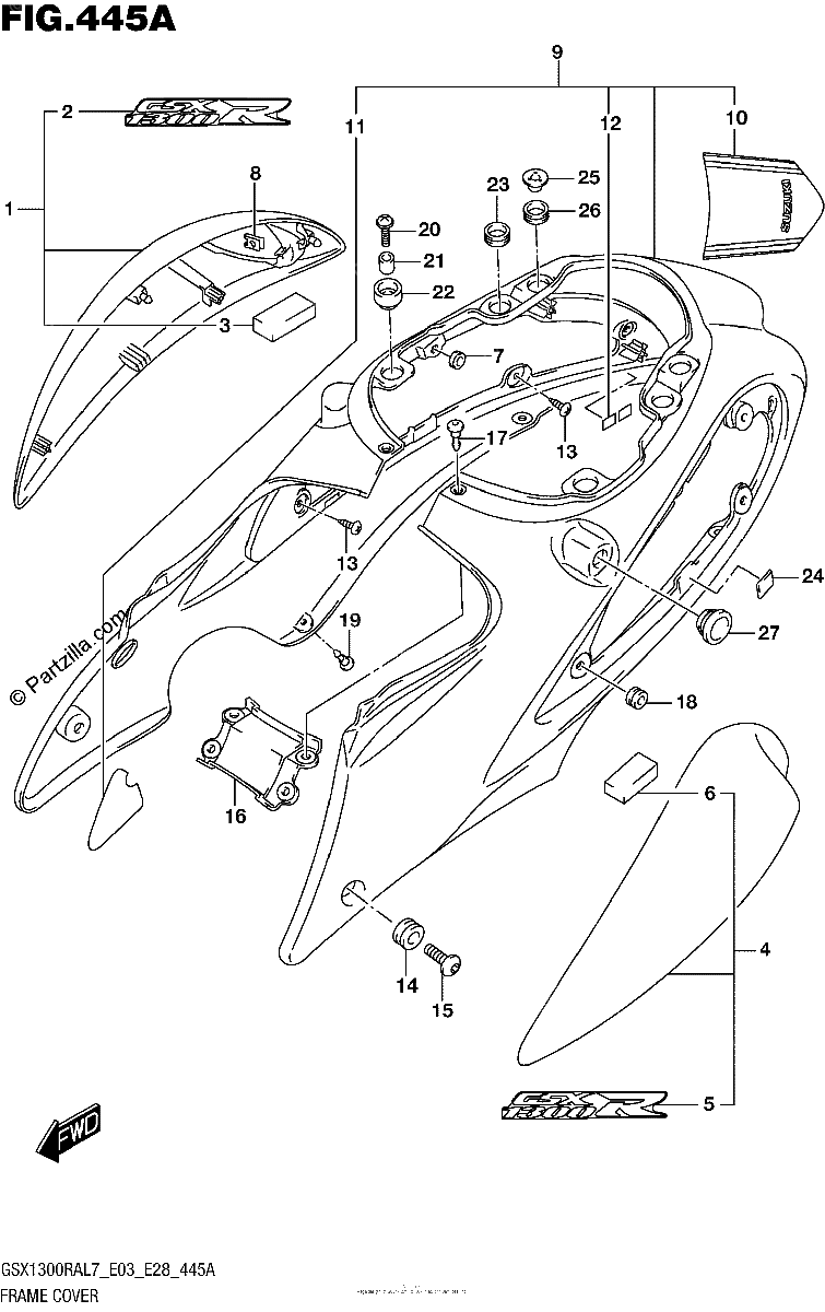 Diagrama de FRAME COVER