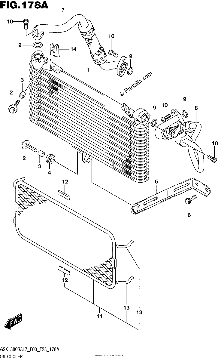 Diagrama de OIL COOLER
