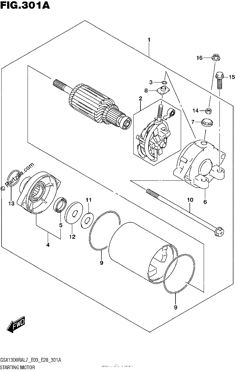 Diagrama de STARTING MOTOR