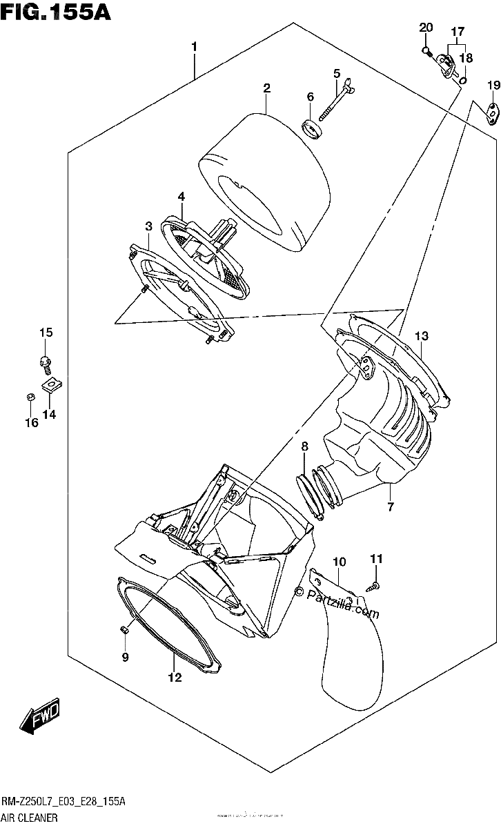 Diagrama de AIR CLEANER