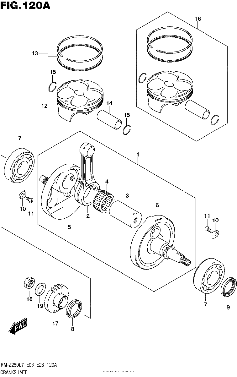 Diagrama de CRANKSHAFT