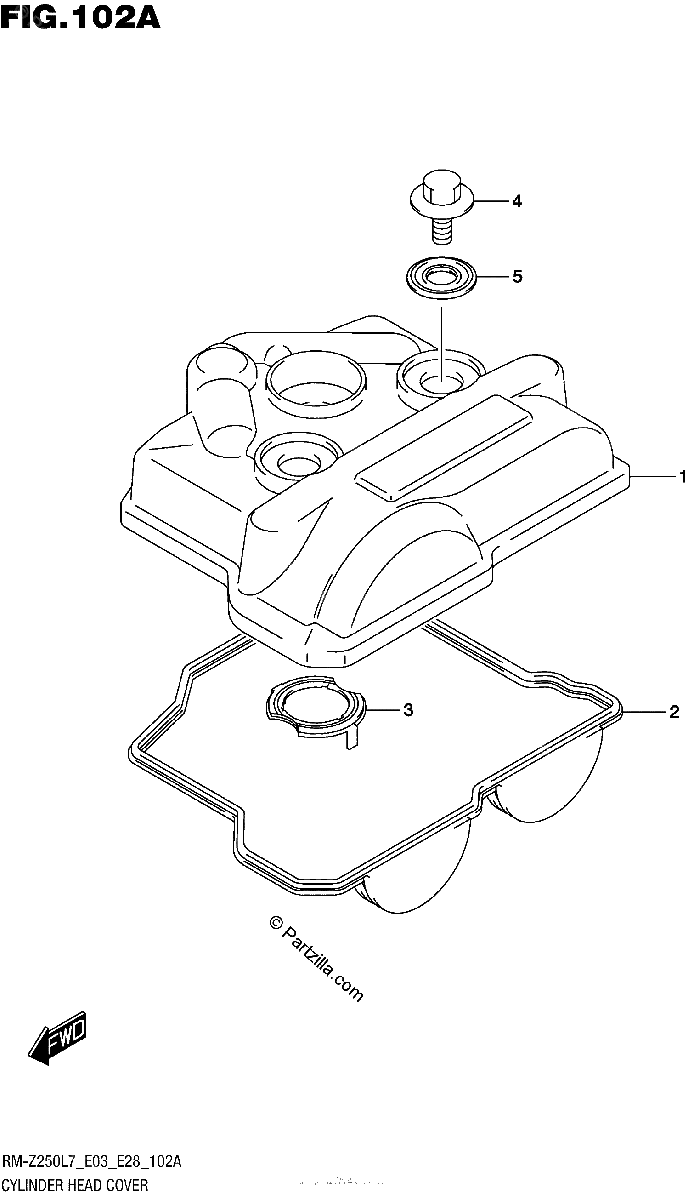 Diagrama de CYLINDER HEAD COVER