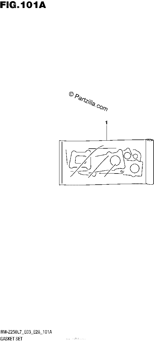 Diagrama de GASKET SET