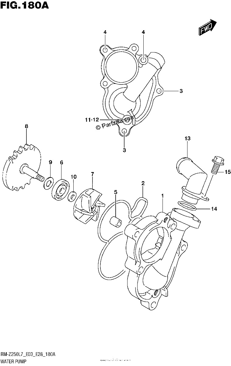 Diagrama de WATER PUMP