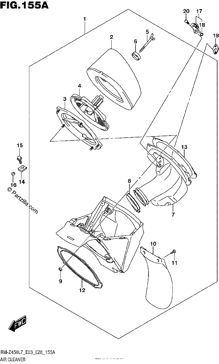 Diagrama de AIR CLEANER