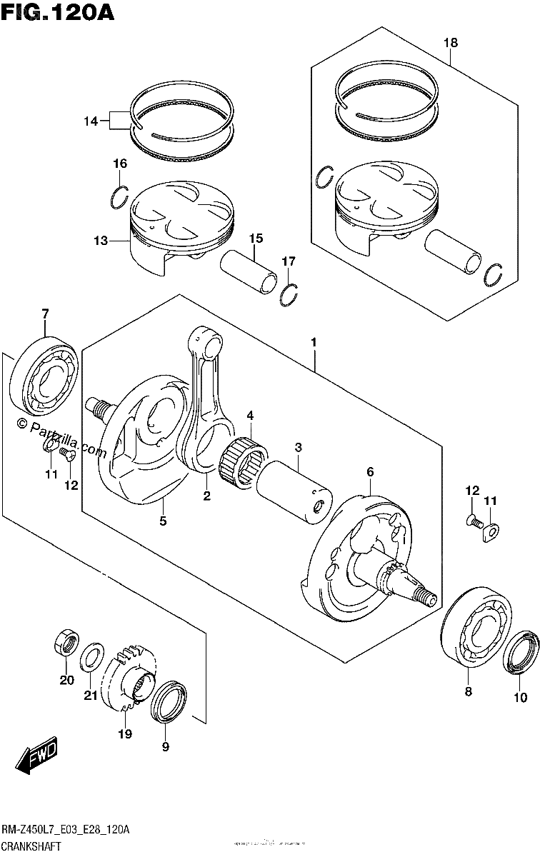 Diagrama de CRANKSHAFT