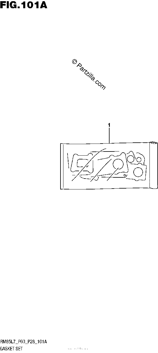 Diagrama de GASKET SET