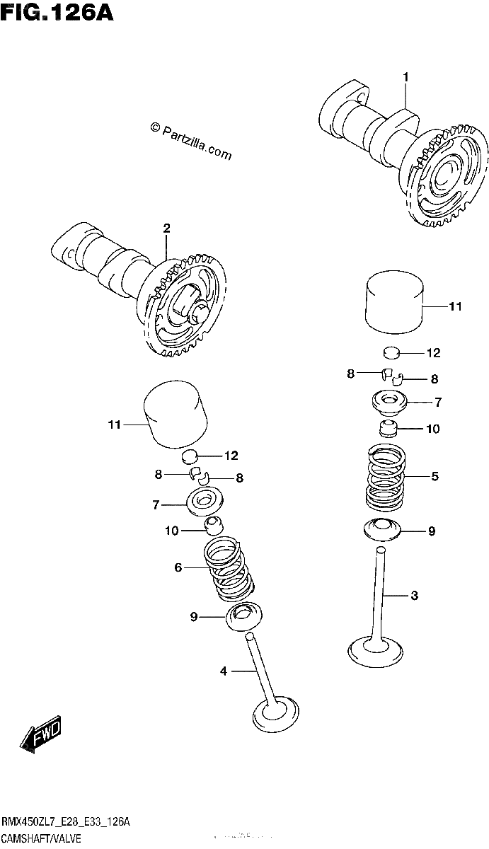Diagrama de CAMSHAFT VALVE