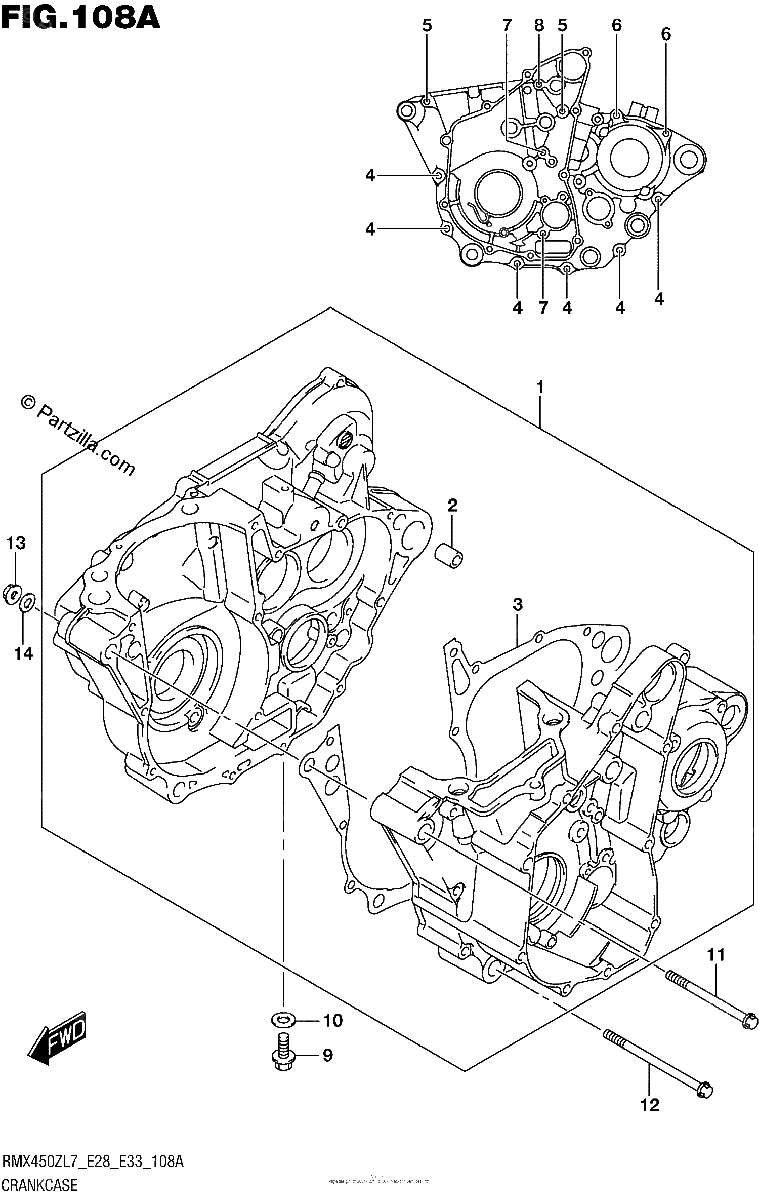 Diagrama de CRANKCASE