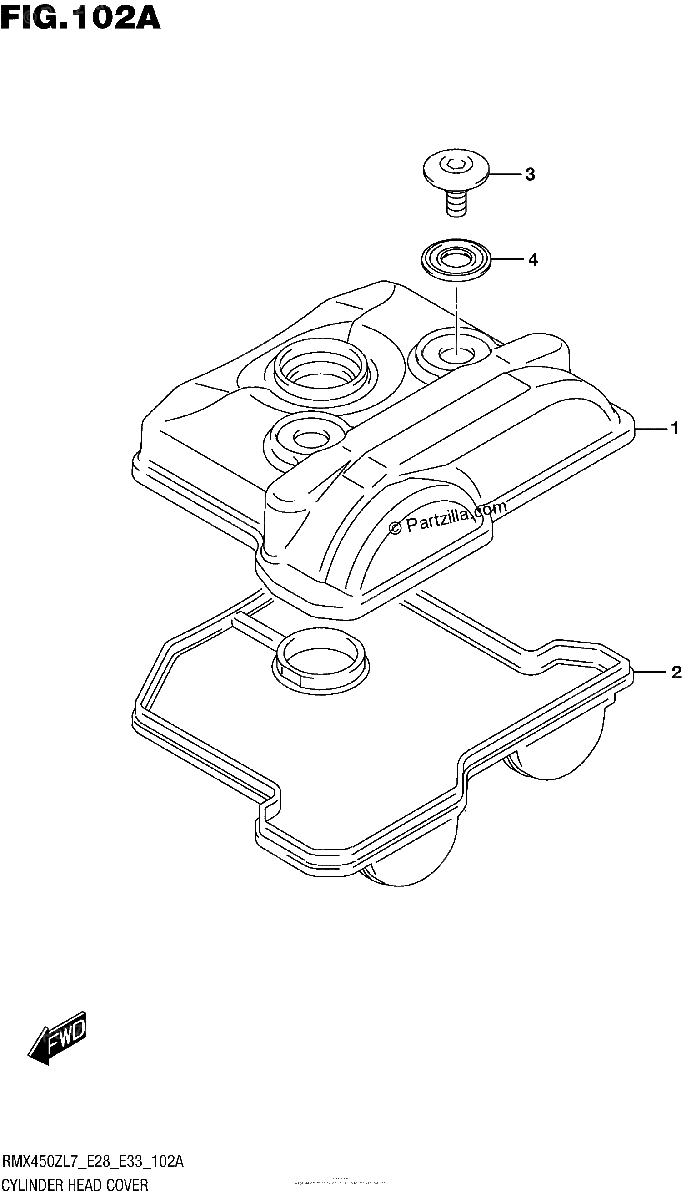Diagrama de CYLINDER HEAD COVER