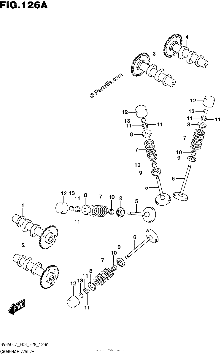 Diagrama de CAMSHAFT VALVE