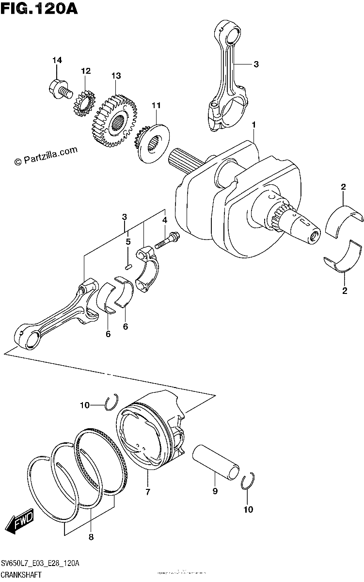 Diagrama de CRANKSHAFT