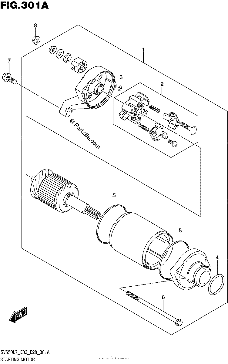 Diagrama de STARTING MOTOR