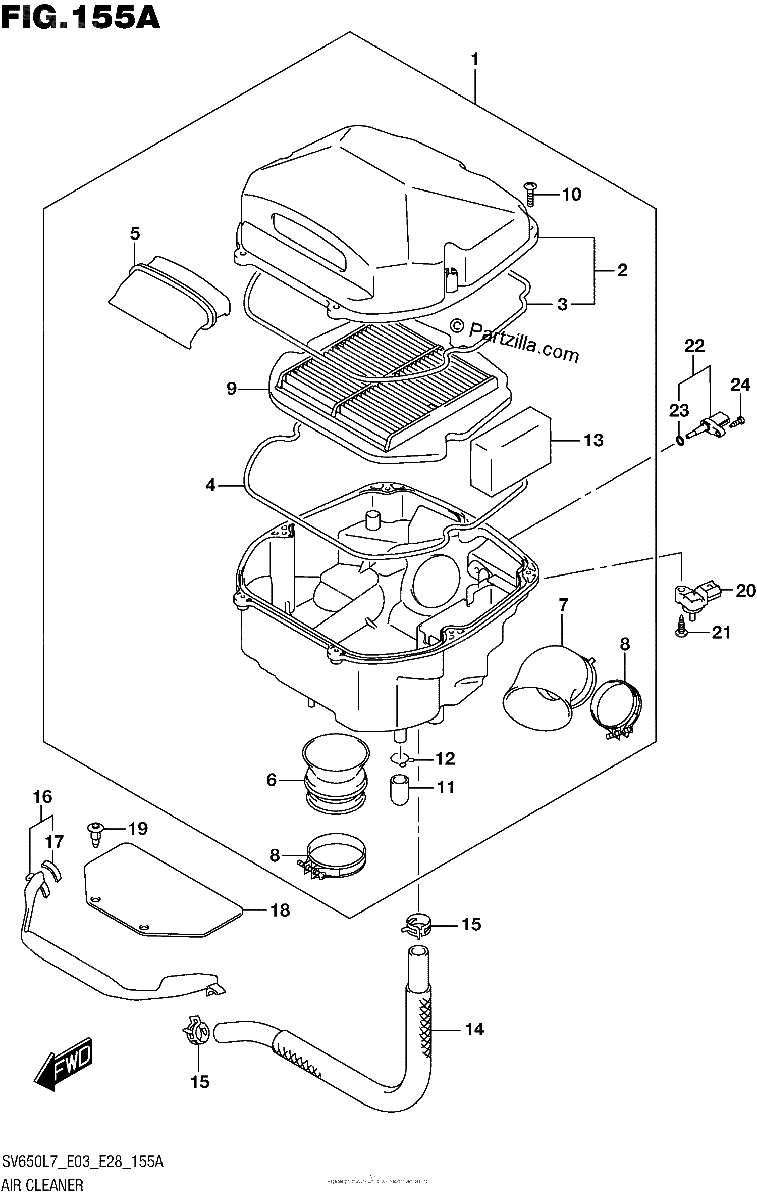 Diagrama de AIR CLEANER