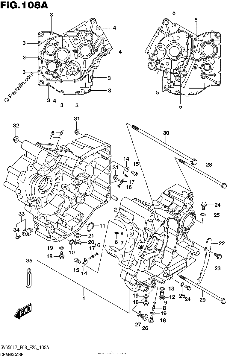 Diagrama de CRANKCASE