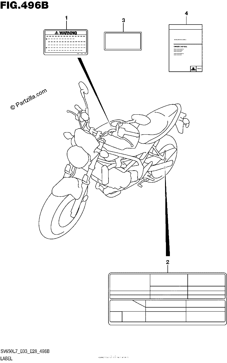 Diagrama de LABEL SV650L7 E33