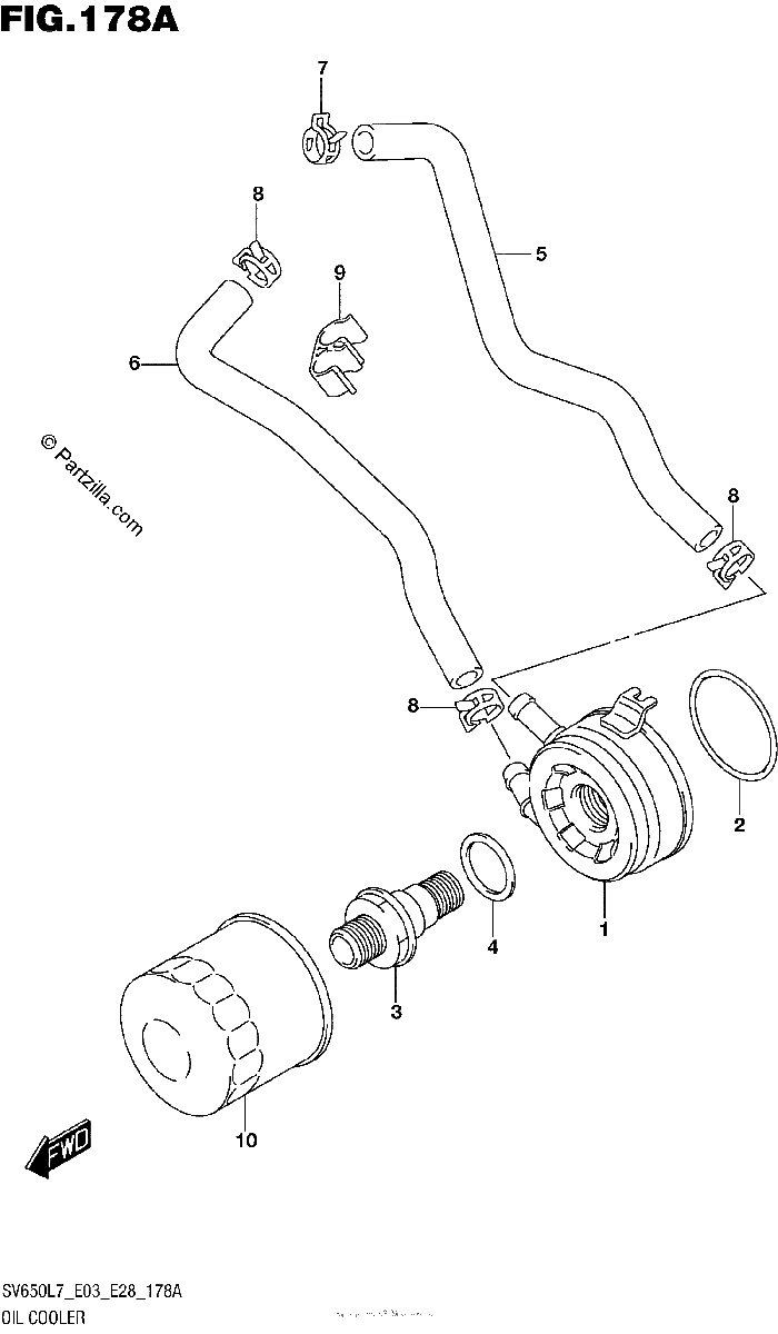 Diagrama de OIL COOLER