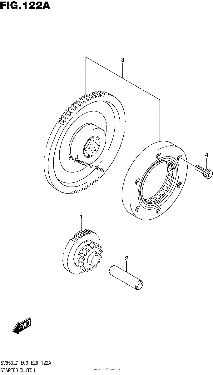 Diagrama de STARTER CLUTCH
