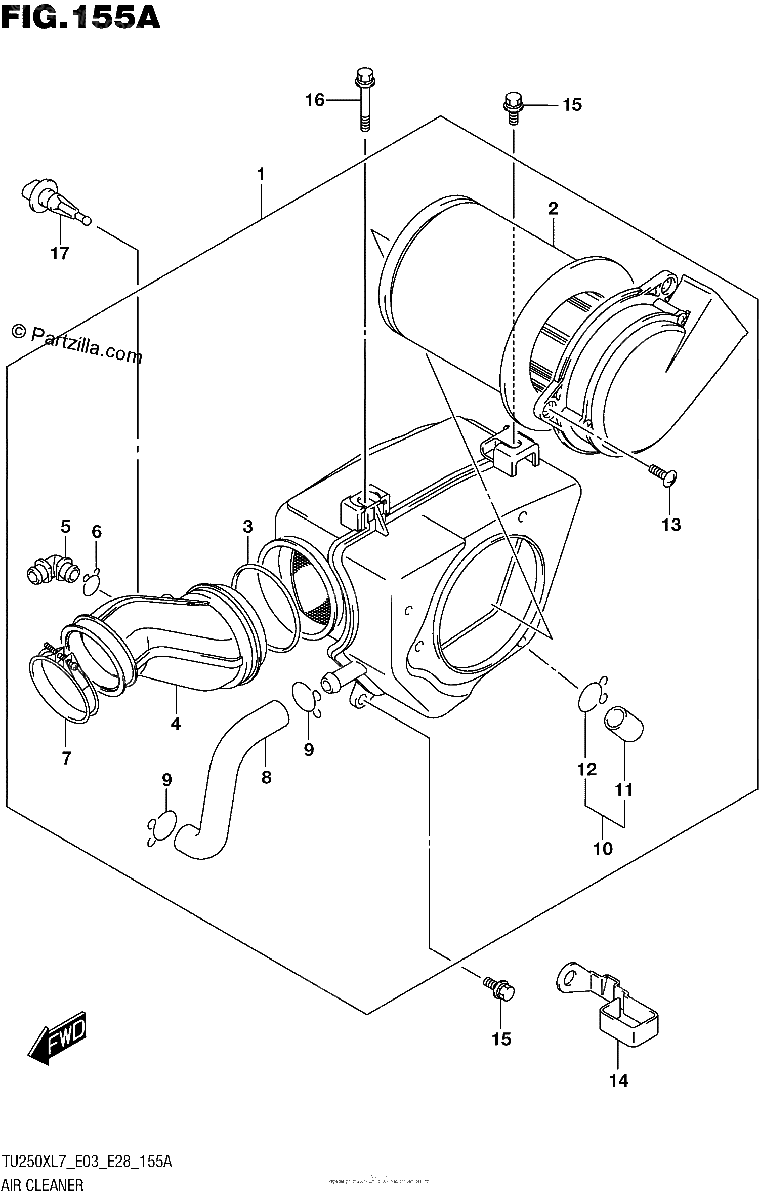 Diagrama de AIR CLEANER