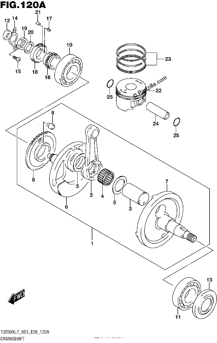 Diagrama de CRANKSHAFT