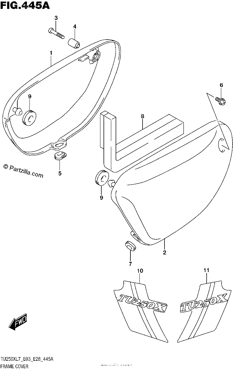 Diagrama de FRAME COVER