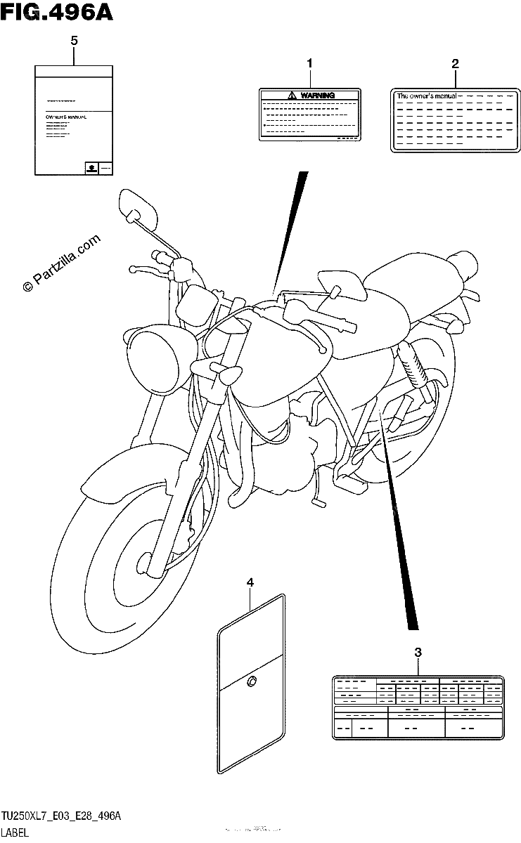 Diagrama de LABEL TU250XL7 E03