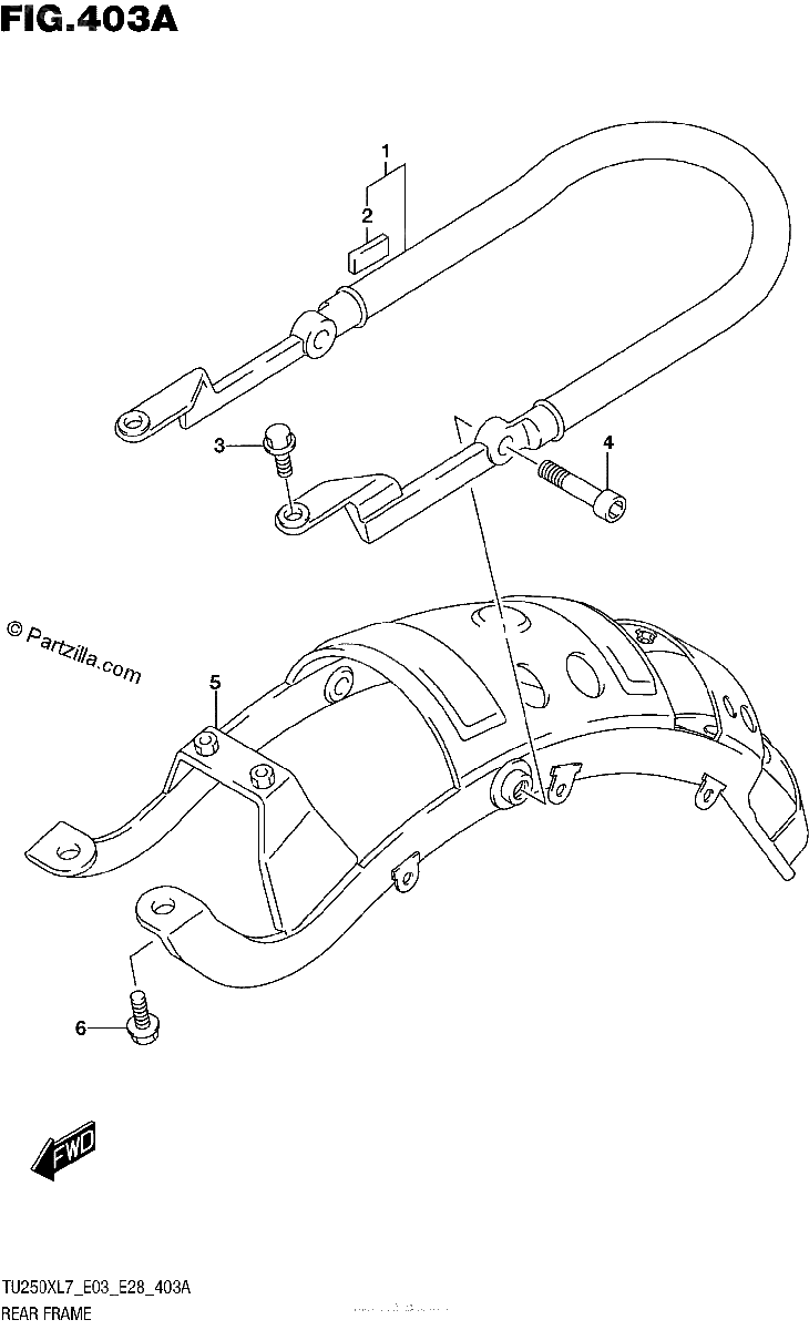 Diagrama de REAR FRAME