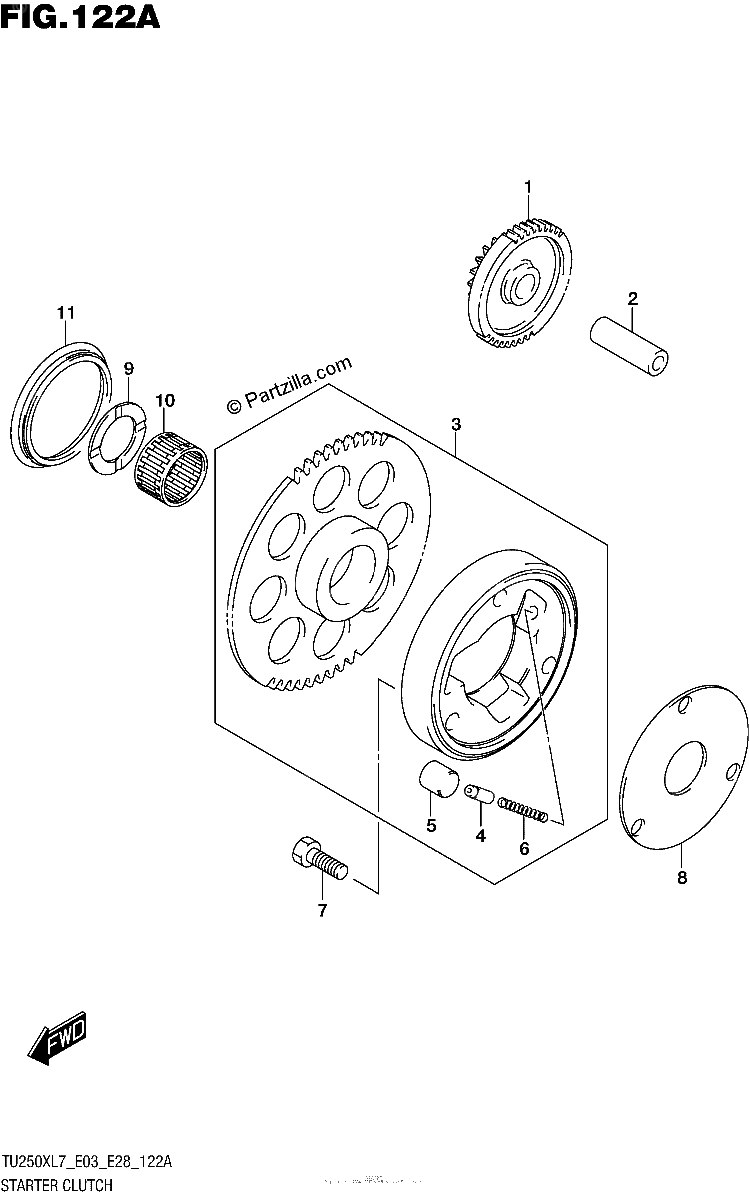 Diagrama de STARTER CLUTCH