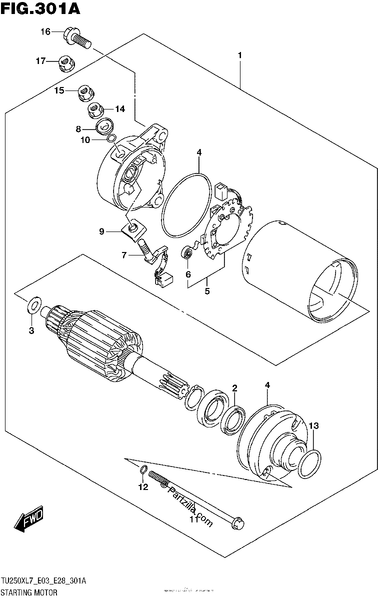 Diagrama de STARTING MOTOR
