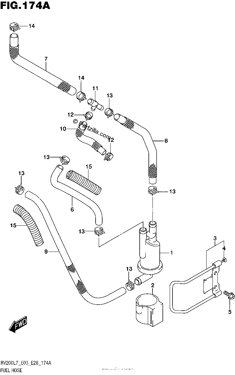 Diagrama de FUEL HOSE