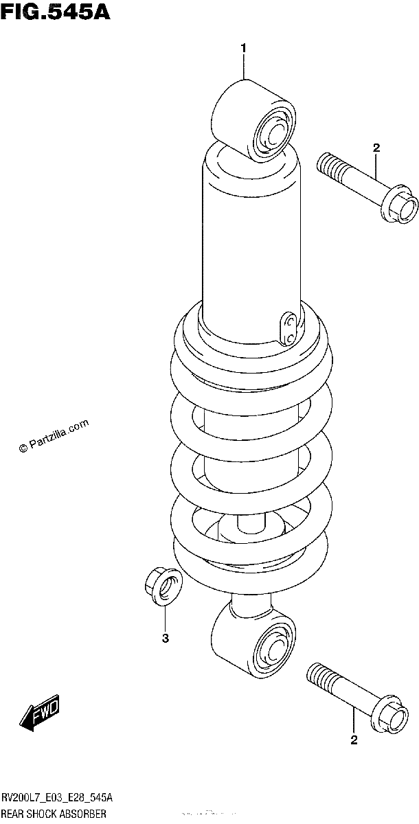 Diagrama de REAR SHOCK ABSORBER