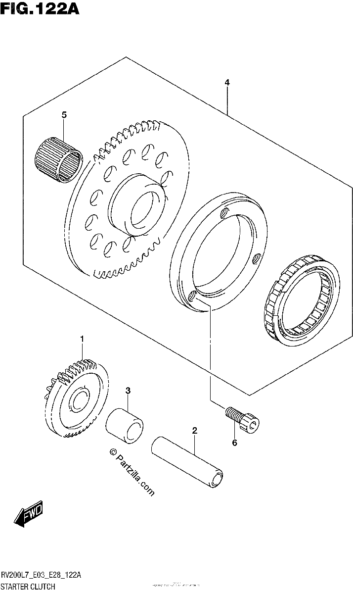 Diagrama de STARTER CLUTCH