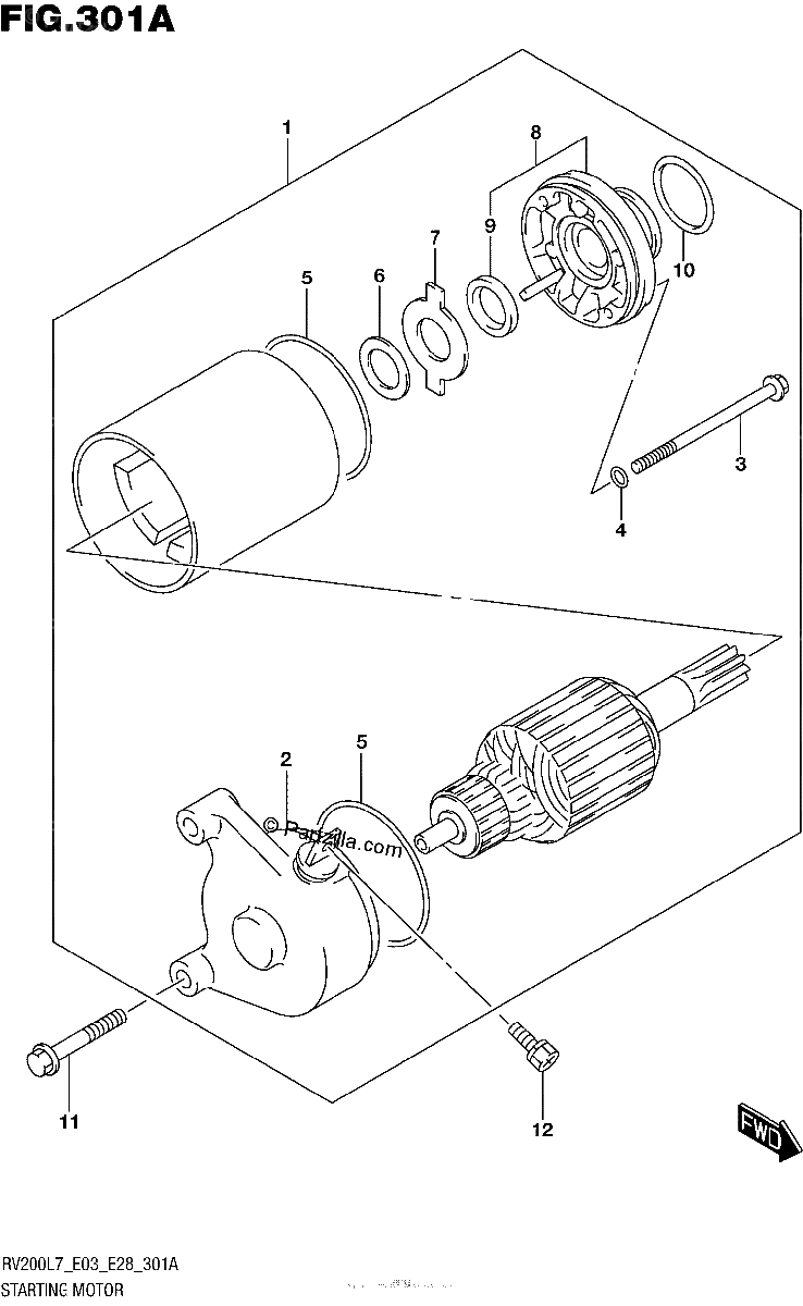 Diagrama de STARTING MOTOR