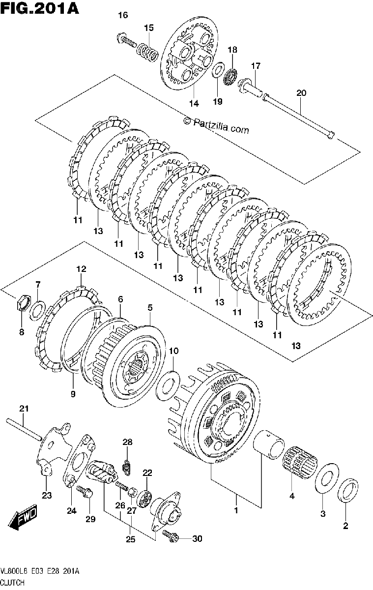 Diagrama de 201A CLUTCH