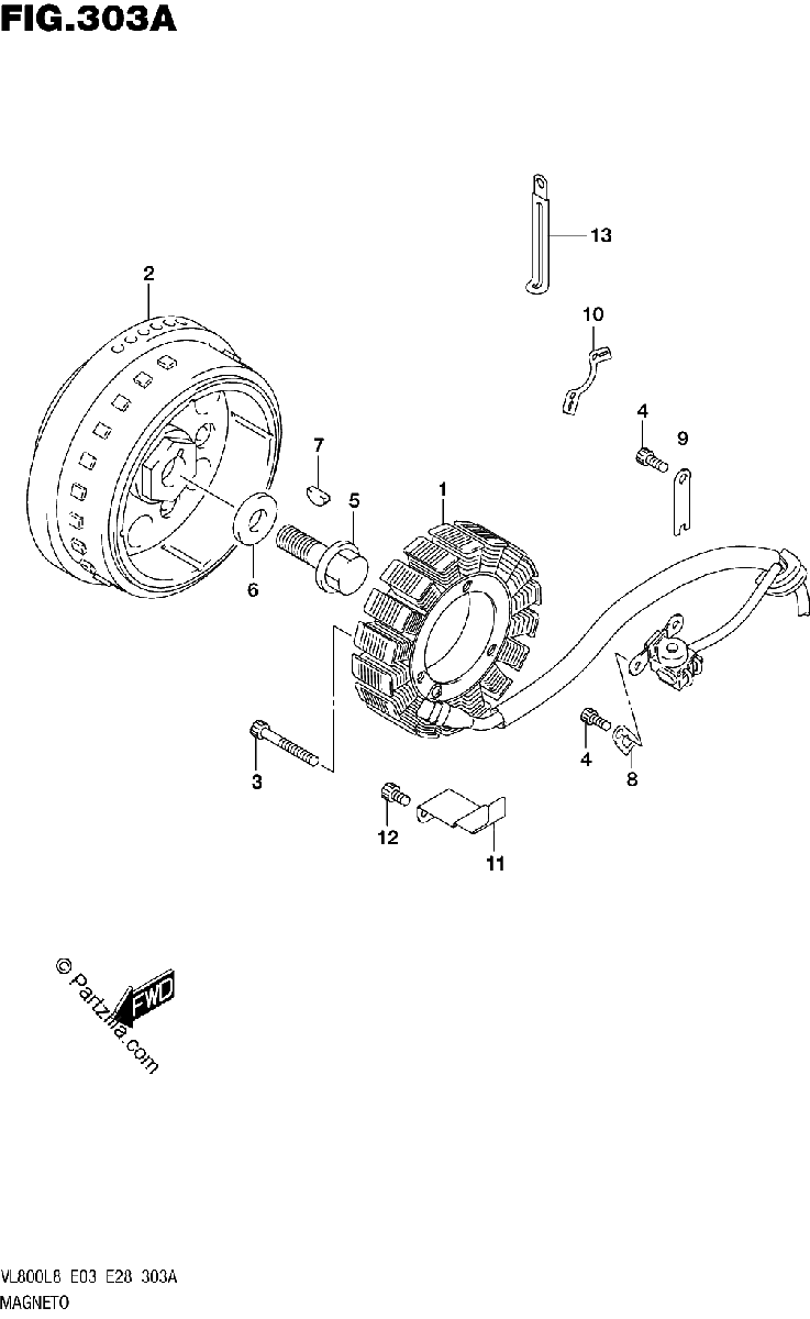 Diagrama de 303A MAGNETO