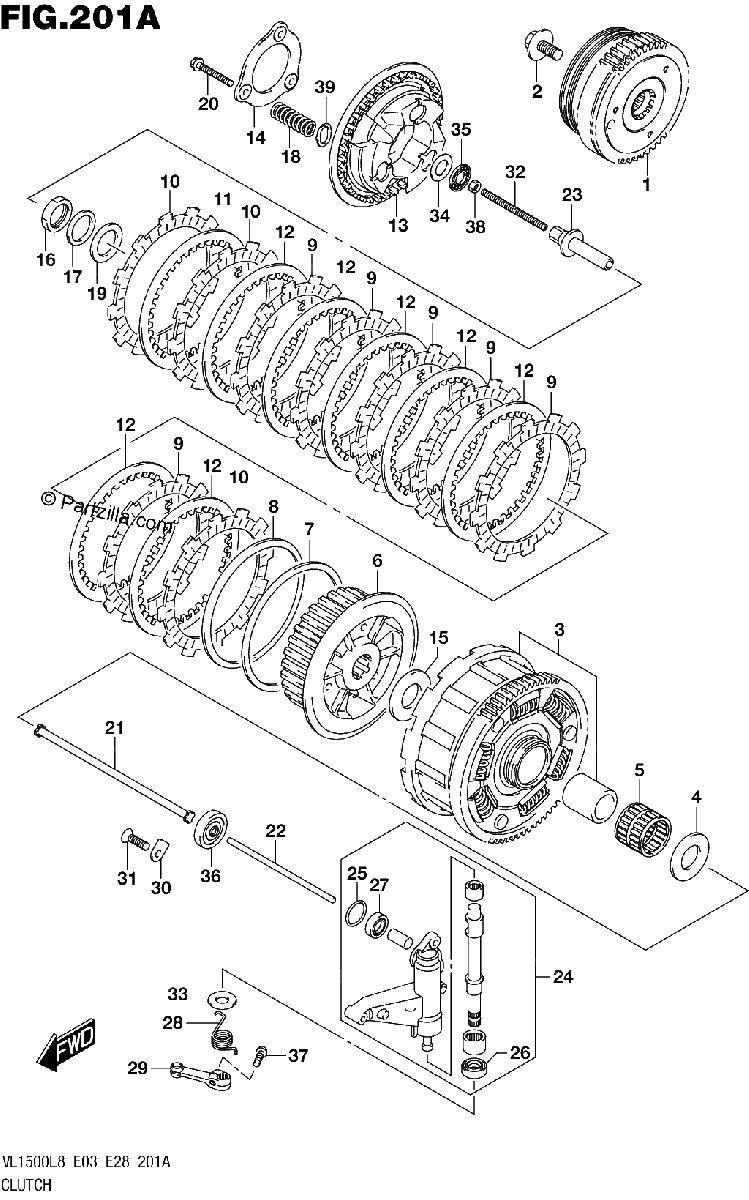 Diagrama de 201A CLUTCH