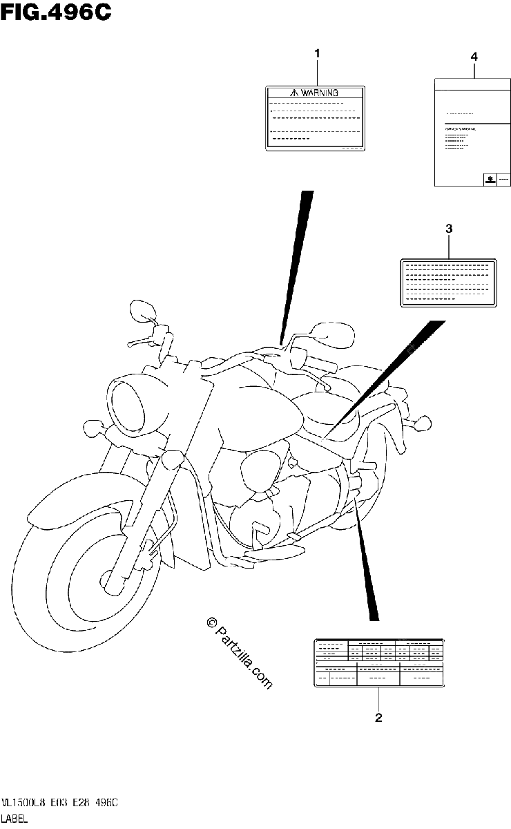 Diagrama de 496C LABEL VL1500BL8 E33