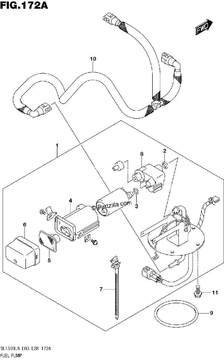 Diagrama de 172A FUEL PUMP