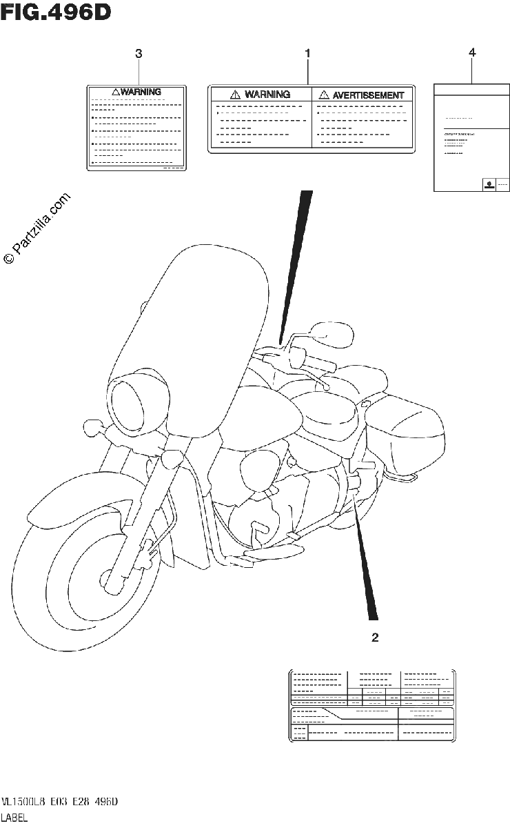 Diagrama de 496D LABEL VL1500BTL8 E28