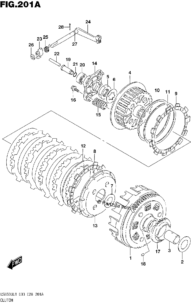 Diagrama de 201A CLUTCH